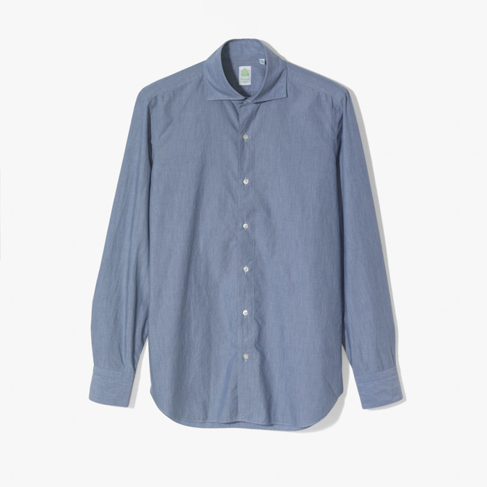 TOKYO CASUAL SHIRT (SLIM FIT) WASHED BLUE