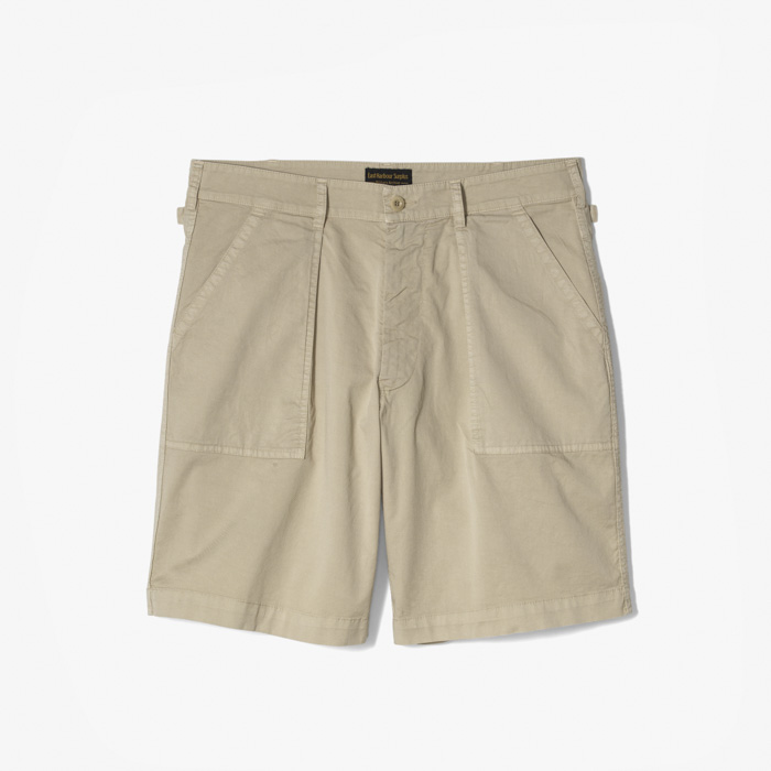 BRANDO 11 WIDE FATIGUE SHORT PANT (WASHED TWILL) SAND