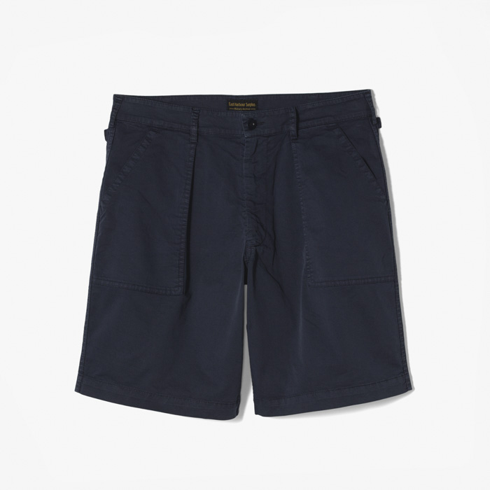 BRANDO 11 WIDE FATIGUE SHORT PANT (WASHED TWILL) BLUE