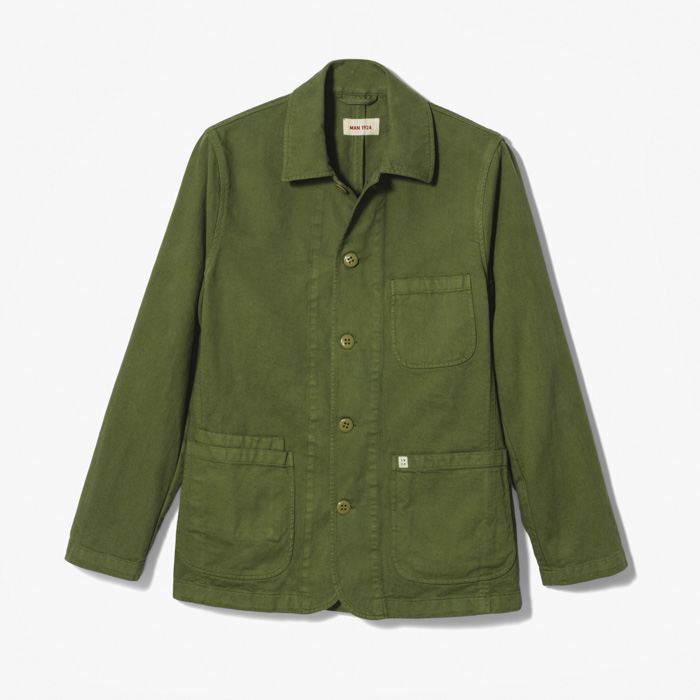 CARPINTER TWILL JACKET (UNCONSTRUCTED) MILITARY GREEN