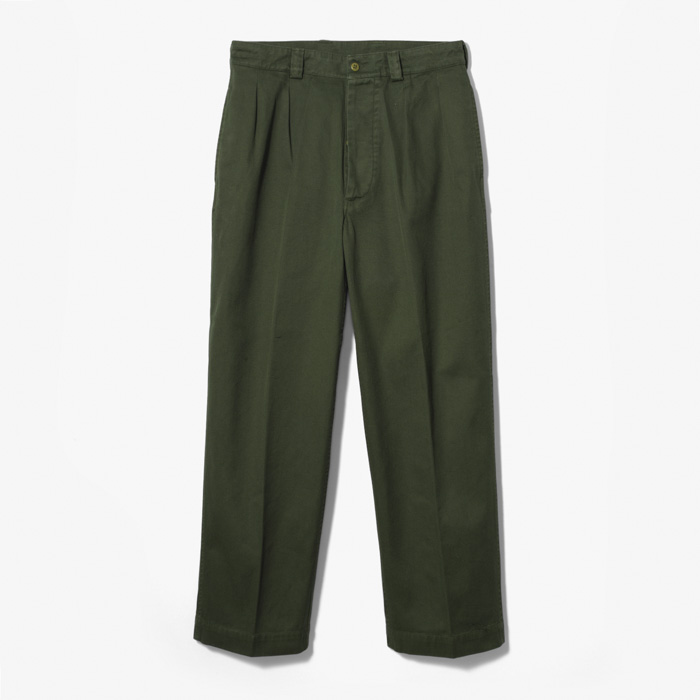 ARMY 1PLEAT PANT (LOOSE FIT) GREEN