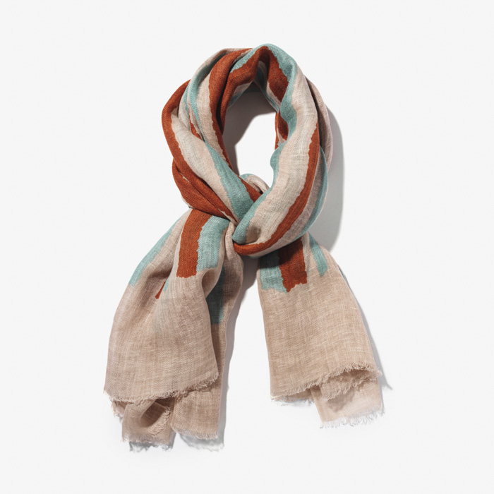 CADAQUES SCARF TURQUOISE BLUE