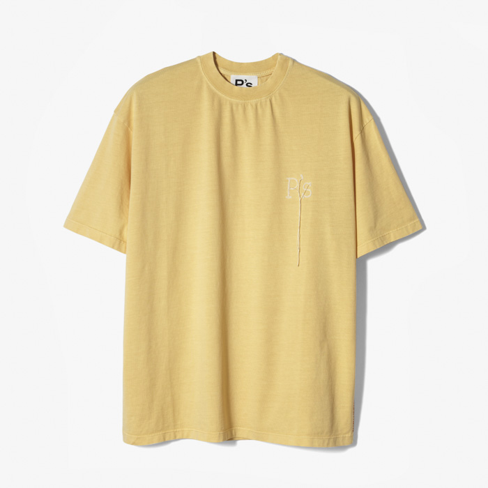 T-SHIRT (ORGANIC COTTON MINERAL DYED) YELLOW