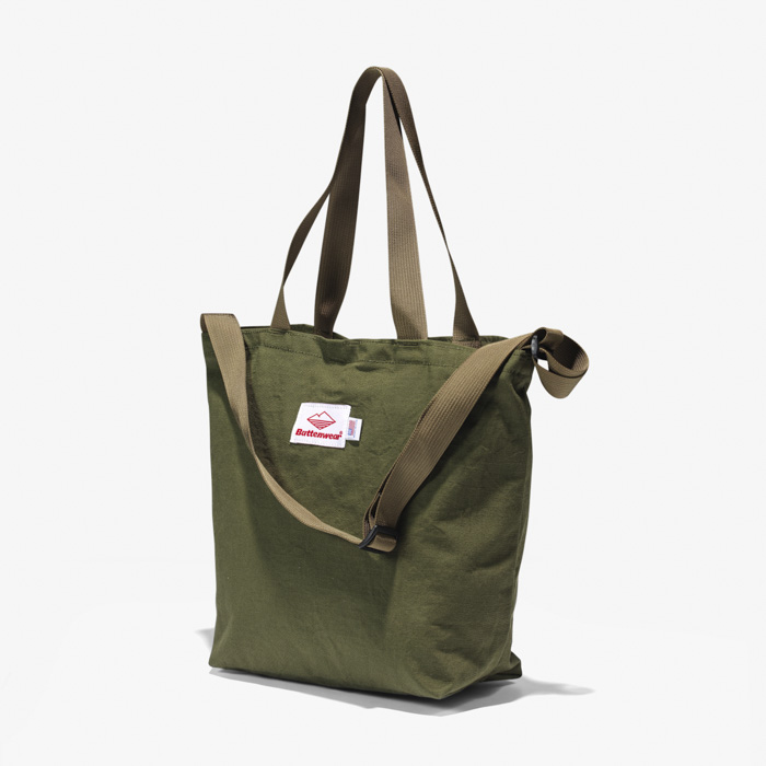 MINI PACKABLE TOTE (COTTON RIPSTOP) OLIVE