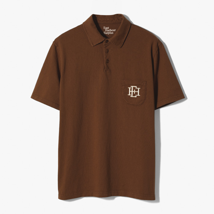 CHICAGO POLO SHIRT (GARMENT DYEING JERSEY) TOBACCO