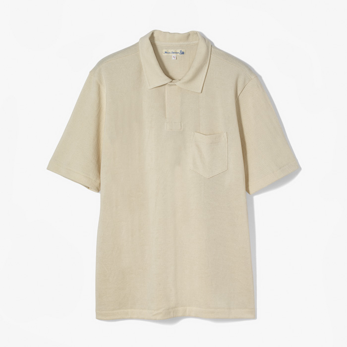 PIKEE POLO SHIRT (RELAXED FIT 8.6oz) NATURAL